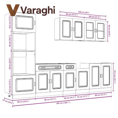 هزینه های یک کابینت