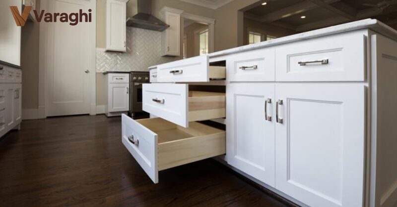 کابینت سفید صدفی (صابونی)